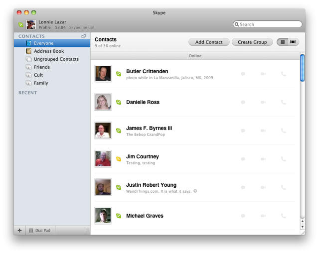 arrange video feeds in skype for mac